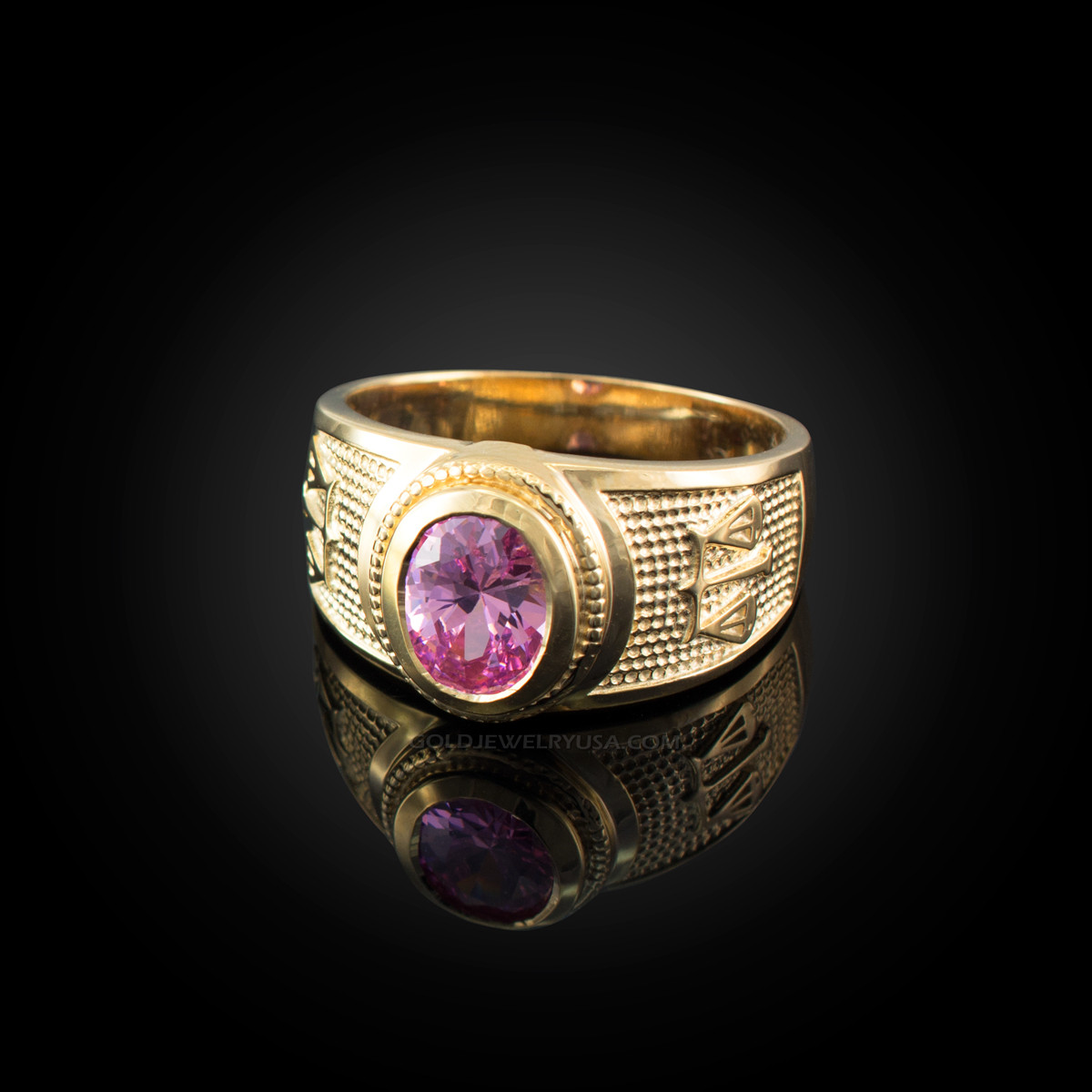 Men's Jewelry Accessory 4 Diamonds and Citrine Libra Birthstone Ring – J F M