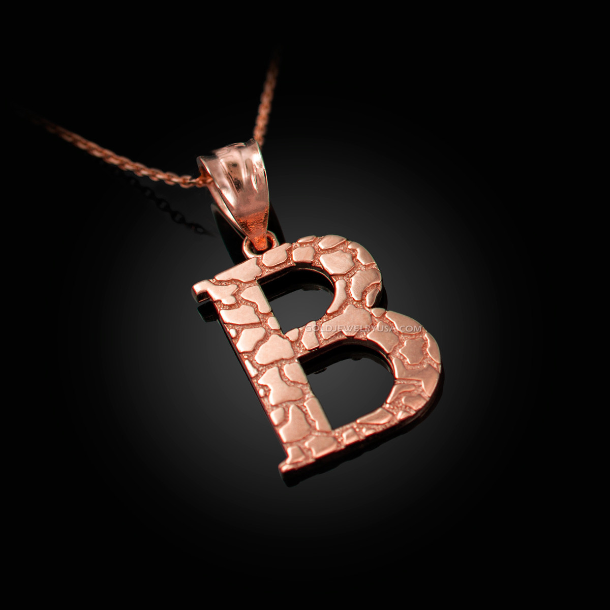 Necklace with store initial b