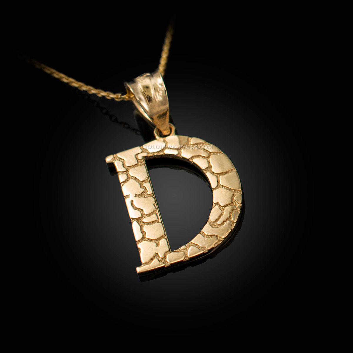 d gold pendant