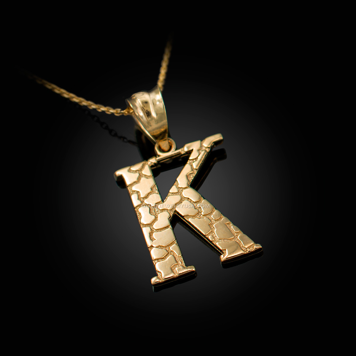 Large Diamond Initial Necklace - KAMARIA