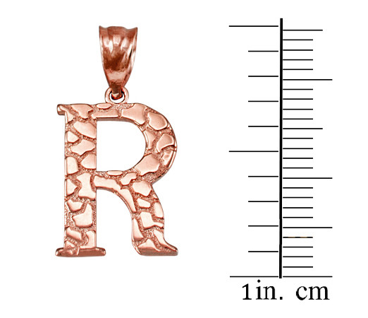 Rose Gold Letter R Charms Dangle, Initial R Alphabet Beads fits