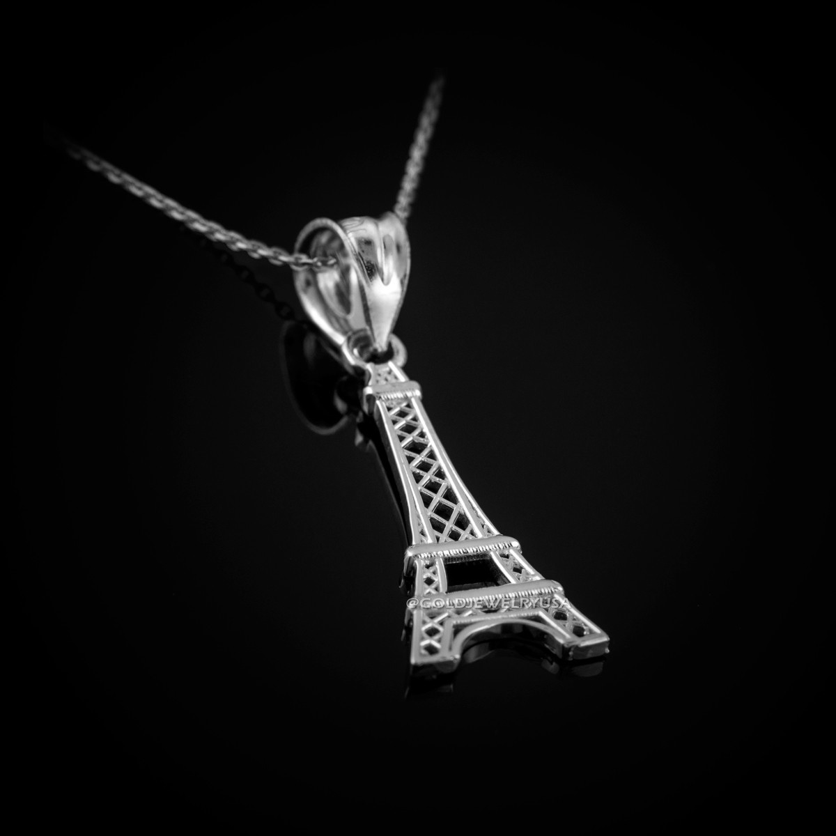 Quality Gold 14k Eiffel Tower Pendant C3084 - The Diamond Family