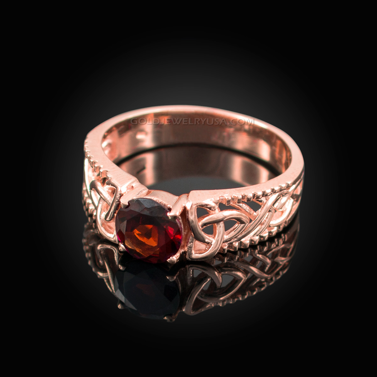 garnet gem rings