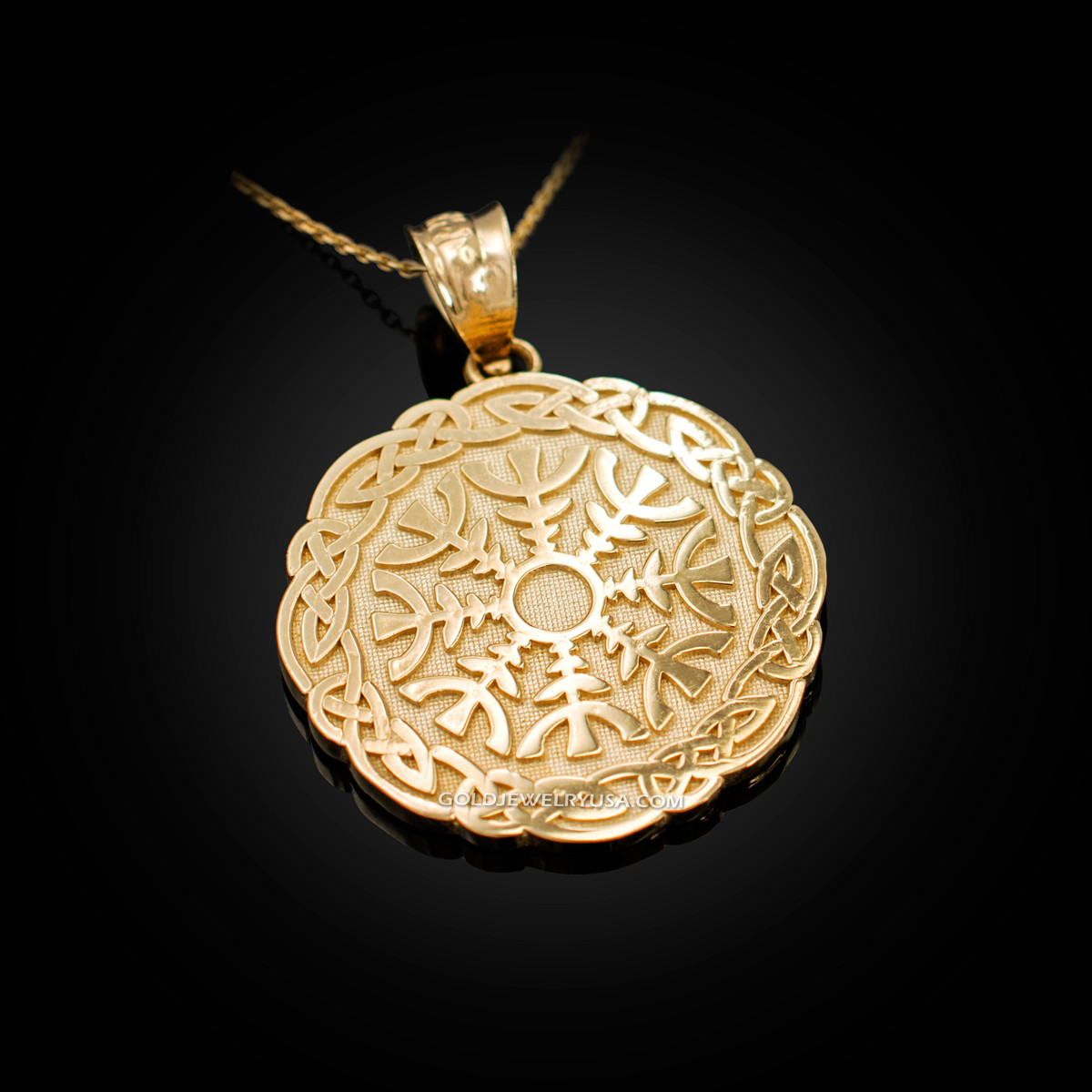 gold medallion necklace womens