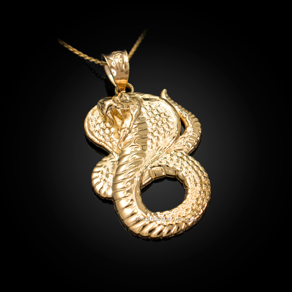 gold cobra necklace