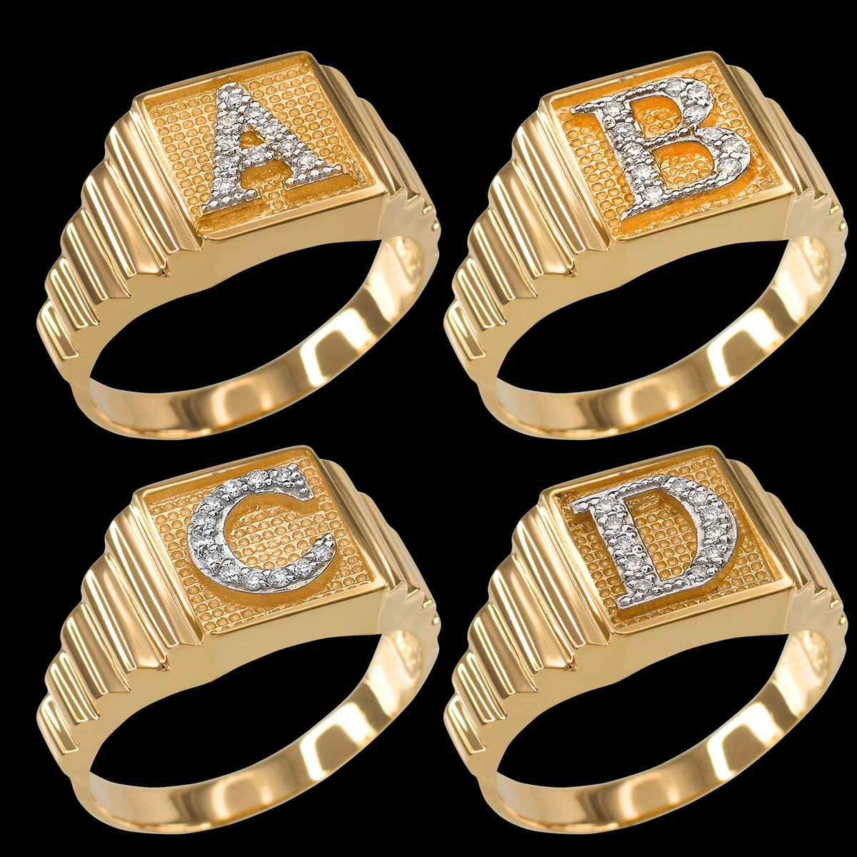 Be Yourself Gold Initial Ring