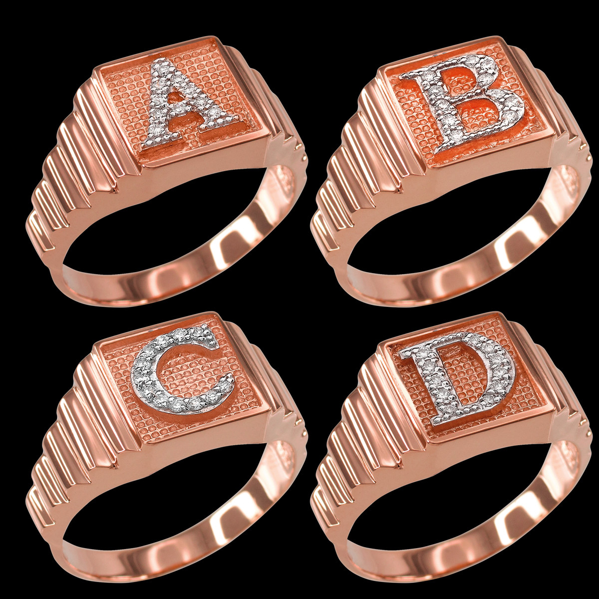 Rings with letters sales on them