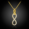 Vertical Diamond Infinity Necklace