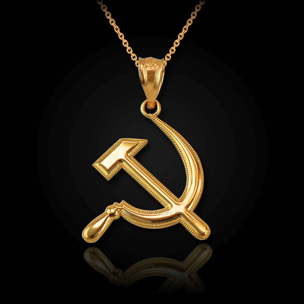 hammer and sickle pendant