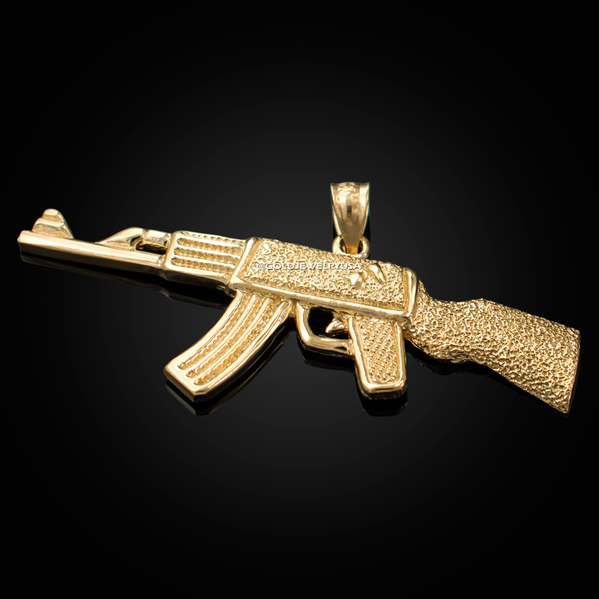 Ak 47 on sale gold pendant