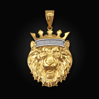 Yellow Gold Lion King Pendant (S/M/L/XL)