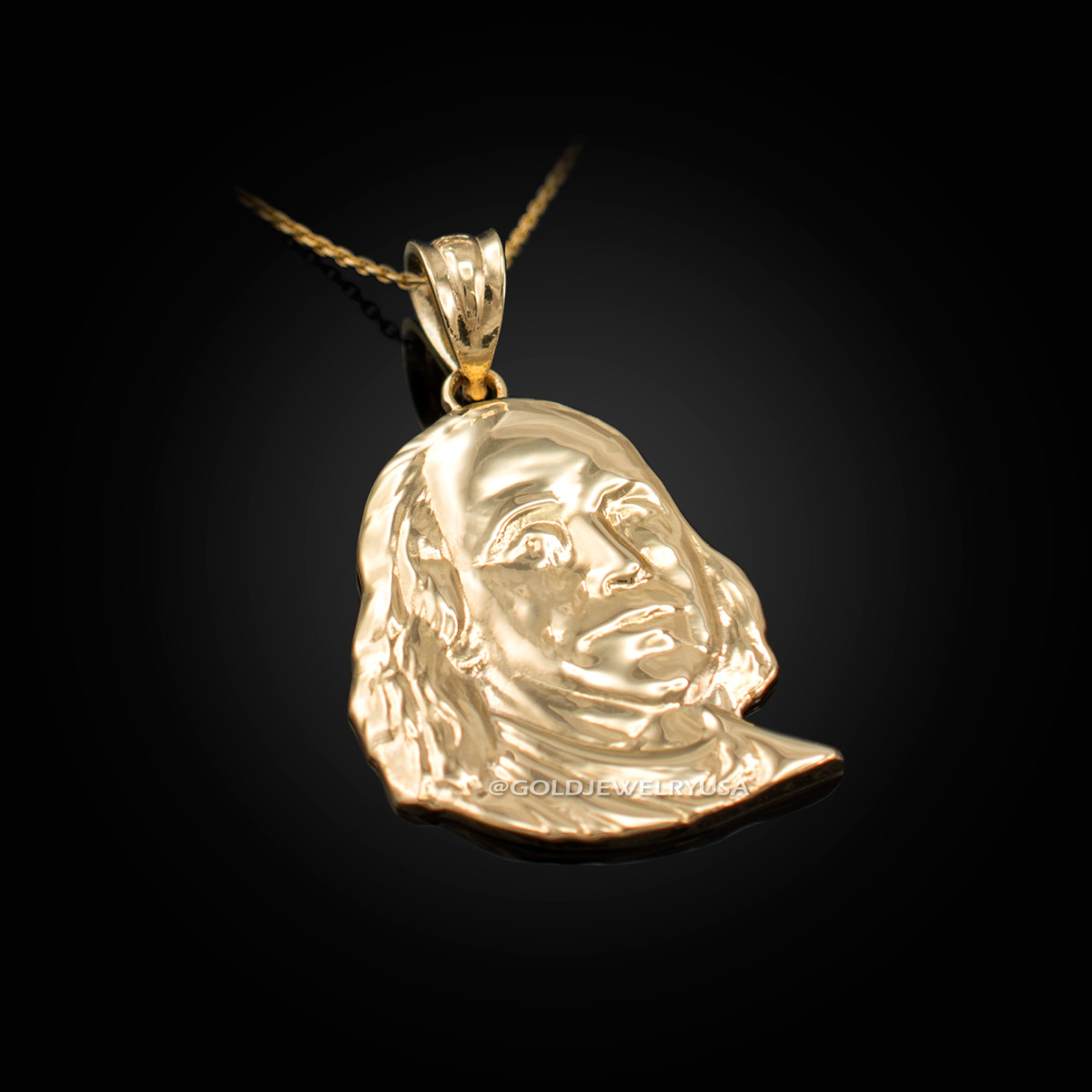 Benjamin franklin gold deals pendant