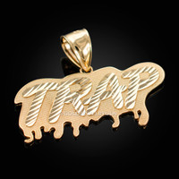 Yellow Gold TRAP Dripping DC Pendant