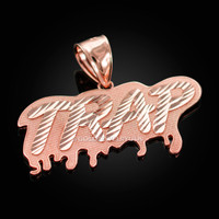 Rose Gold TRAP Dripping DC Pendant