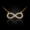 Gold Infinity Diamond Necklace
