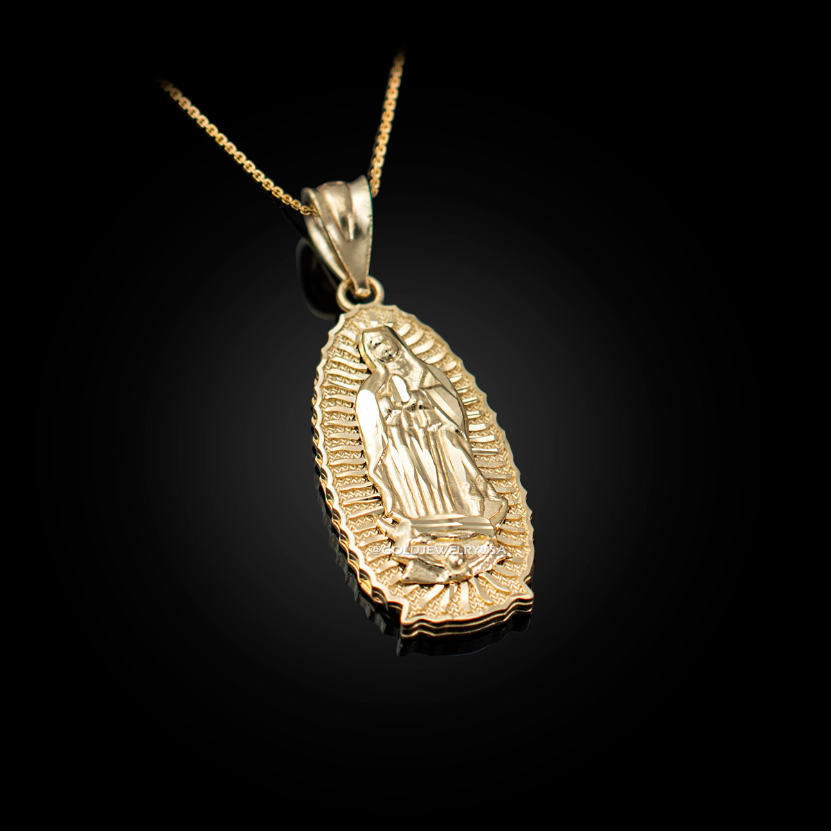 Italia D'Oro Virgin Mary Chain Necklace 14K Yellow Gold | Jared