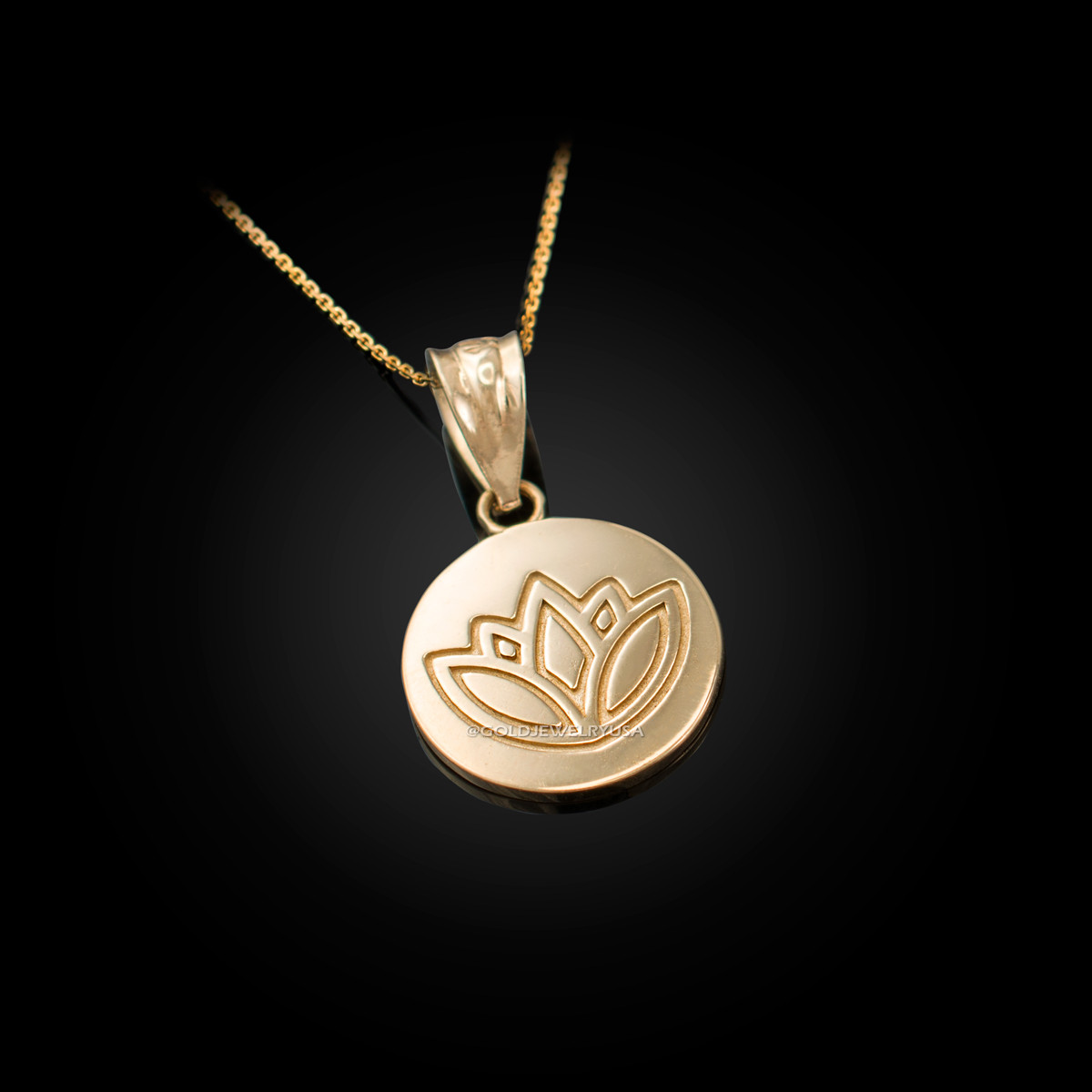 Lotus on sale charm necklace