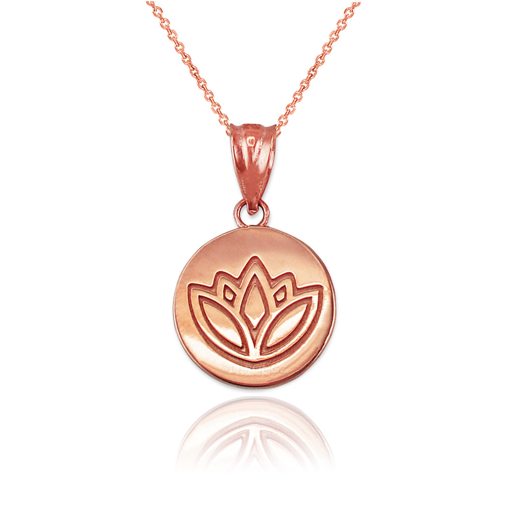 Lotus deals charm necklace