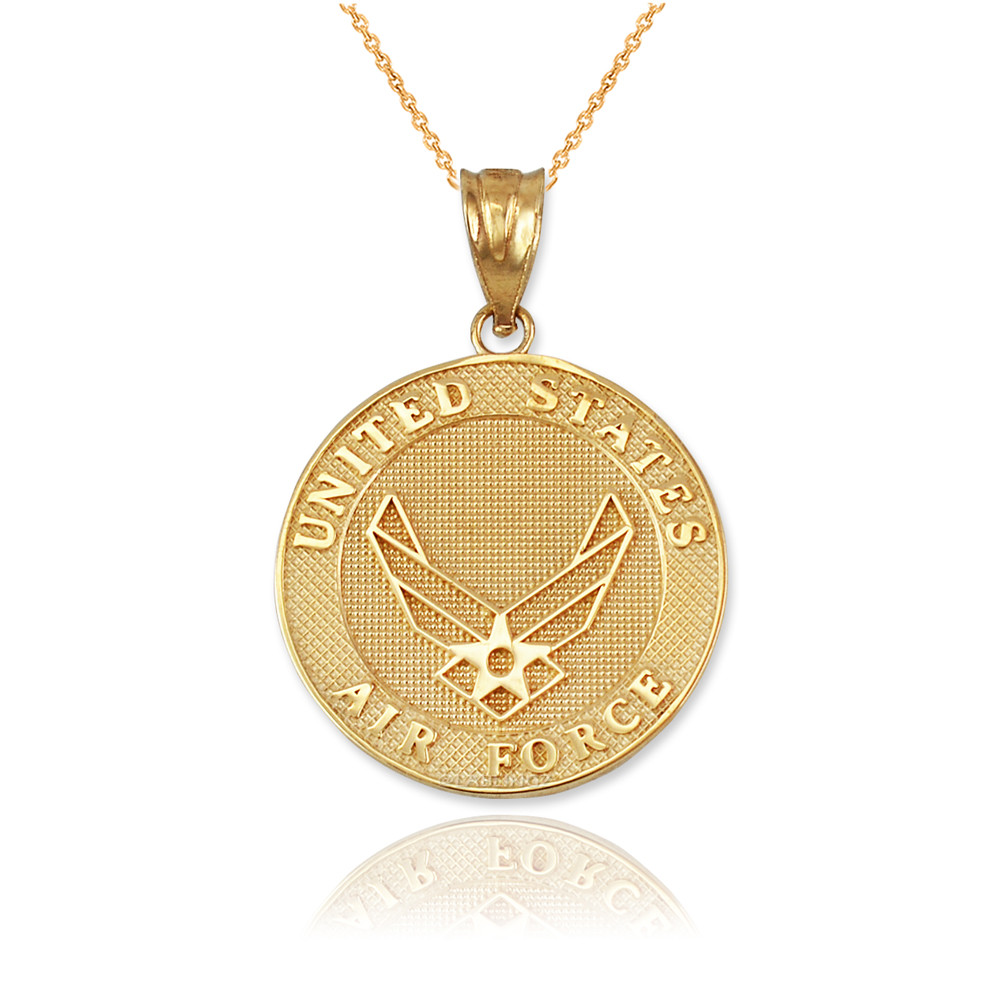 ゆずごしょう AFB LOGO NECKLACE Gold United States Air Force