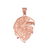 Rose Gold eagle head pendant