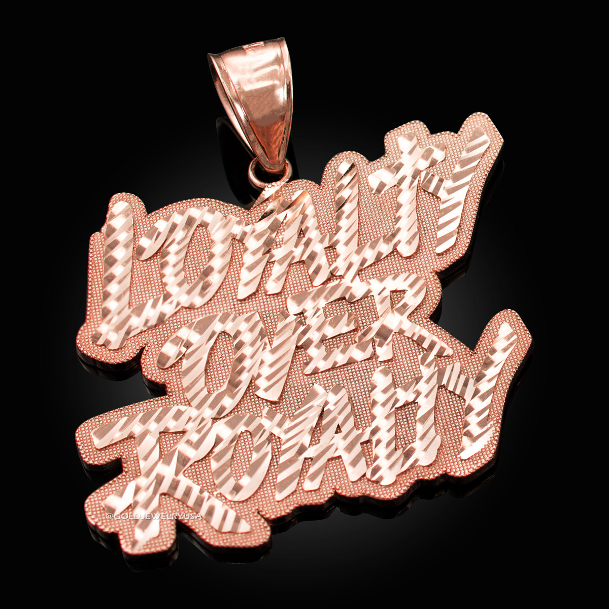 Rose Gold LOYALTY OVER ROYALTY Hip-Hop 