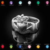 White Gold Claddagh Ring.
Made in USA.