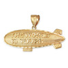 The World is Yours Blimp Pendant in Gold
