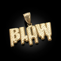 Dripping BLOW Gold Hip-Hop DC Pendant