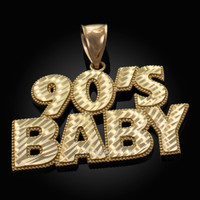 Gold 90's Baby DC Pendant