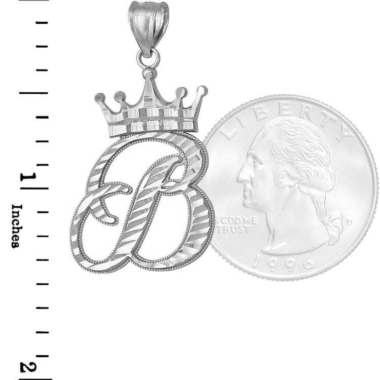 Online Cursive B Pendant + 18