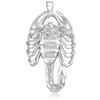 White Gold Scorpion CZ Pendant