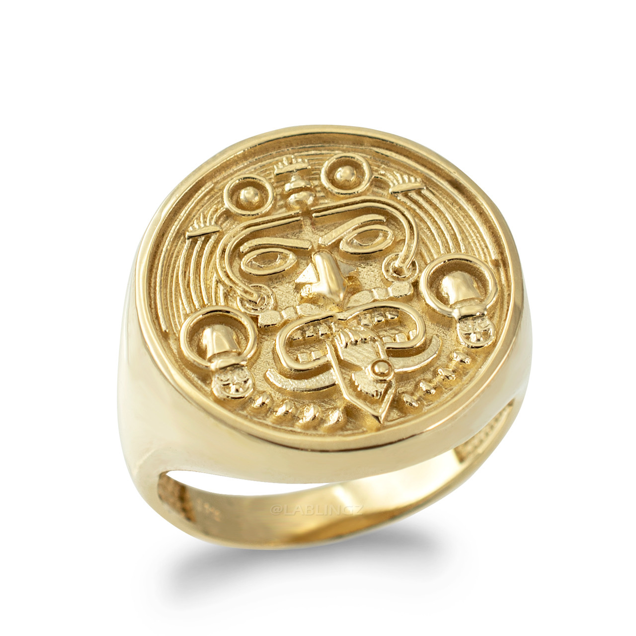 Gold Aztec Mayan Sun Ring Discover the Rich History of Aztec Culture