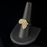 Gold Nugget Africa Ring