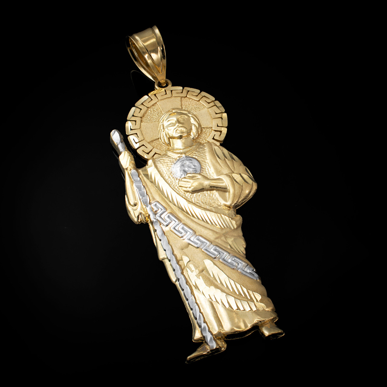 Gold St Jude Large Pendant