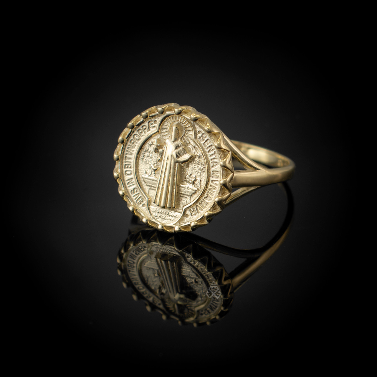 Gold on sale saint medallion