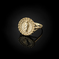 Gold Saint Jude Women's Ring