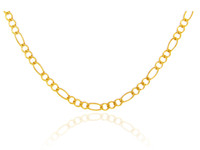 Gold 1.64mm Figaro Chain