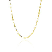Yellow Gold Paperclip Chain
