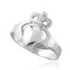 White Gold Classic Claddagh Ring