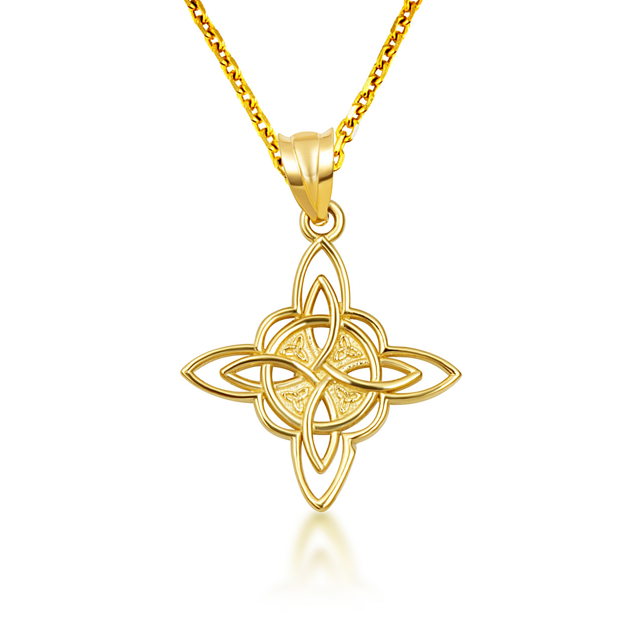 White gold celtic cross necklace sales