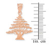 Rose Gold Cedar Tree of Lebanon Pendant