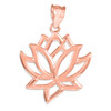 Rose Gold Lotus Flower Pendant
