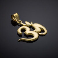 Gold Om Symbol Pendant