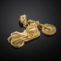 Gold Motorcycle Pendant