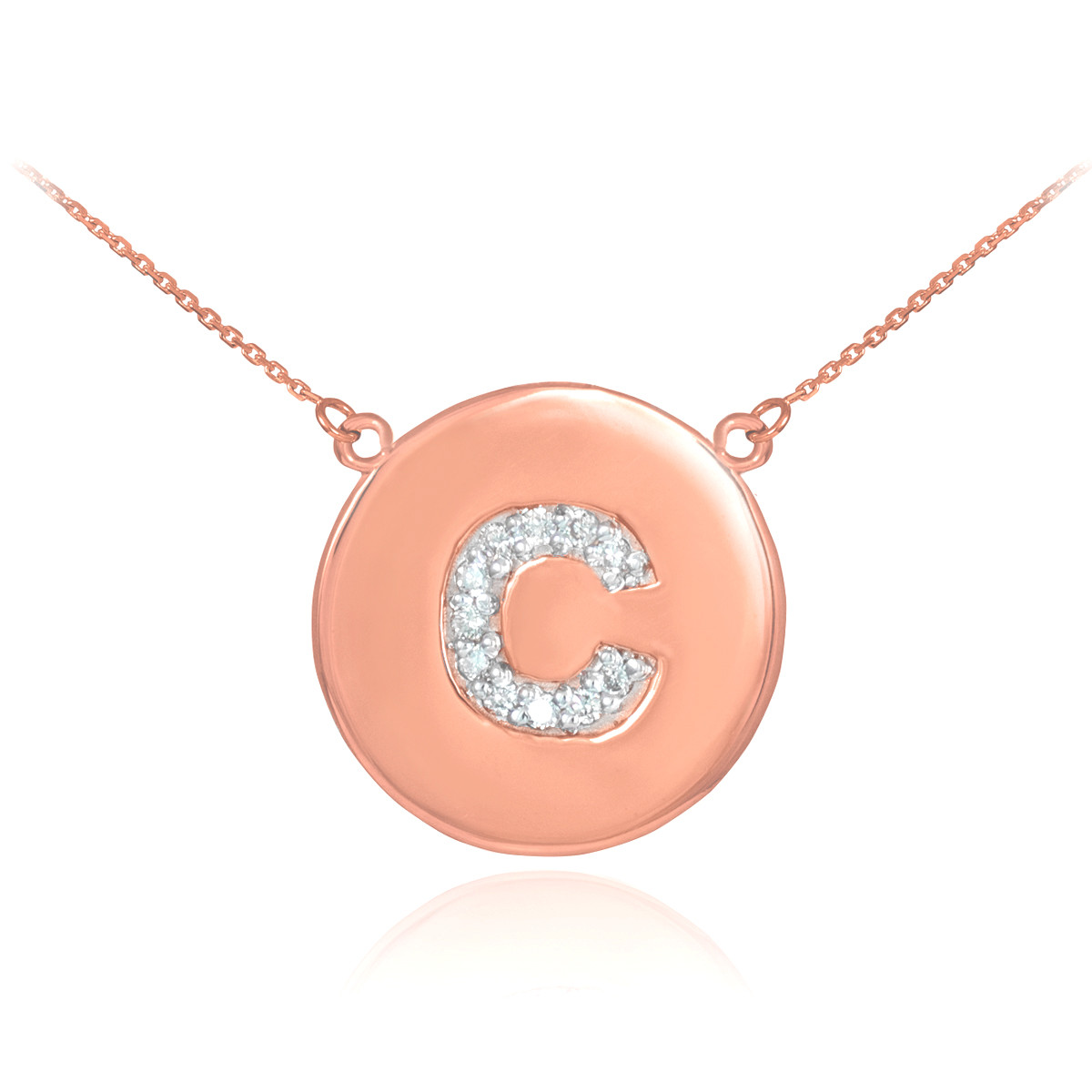 c necklace rose gold