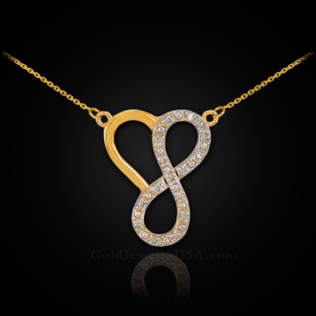 Small Infinity Necklace / 14k Gold Infinity Necklace / on sale Love Necklace / Small Love Necklace