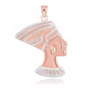 Two-Tone Rose Gold Queen Nefertiti Pendant
