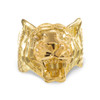Gold Diamond Cut Tiger Ring