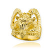 Gold Ram Ring