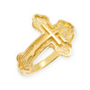 Gold Russian Orthodox Cross Ring